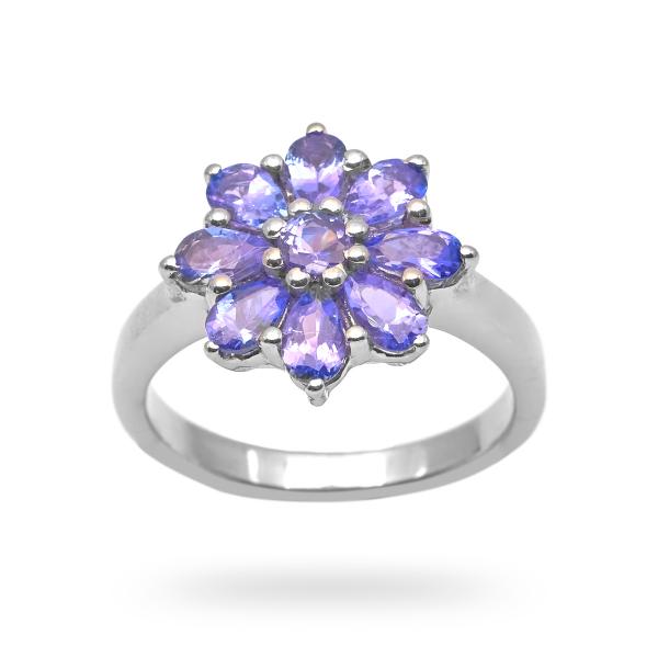 Bague tanzanite argent Iris